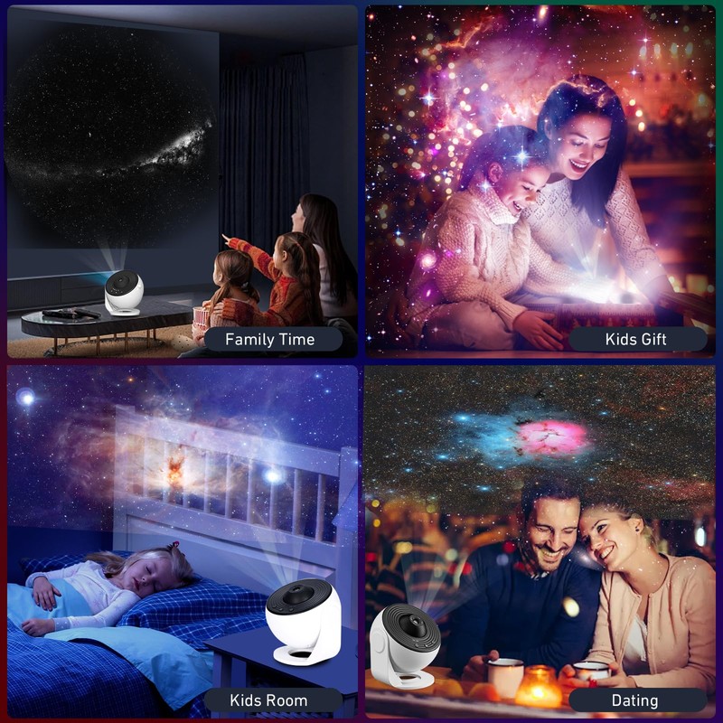 Galaxy Projector Star Planetarium Projector with 13 HD Film Discs,