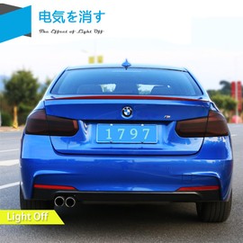 1797 Tail Lamp Film Headlight Film Car Wrapping Film Eyeline Film Car Motorcycle Headlight Fog Lamp Tail Lamp Applicable Sticker Vinyl Sticker Matte Black Smoke Black Black (11.8 x 47.2 Inches - 2