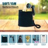 Haphome Gartenschlauch Flexibel Wasserschlauch Erweiterbarer Schlauch - 50FT/15M Gartenschl?uche Ausziehbarer