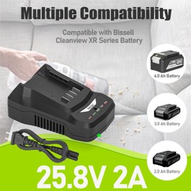 YJITO Upgraded 51.6W Fast Charger for Bissell Cleanview XR Series Stick Vacuum Battery 4054,Compatible with Bissell Cleanview XR 3797V 3789U 3789X 3797W Cordless Vacuum