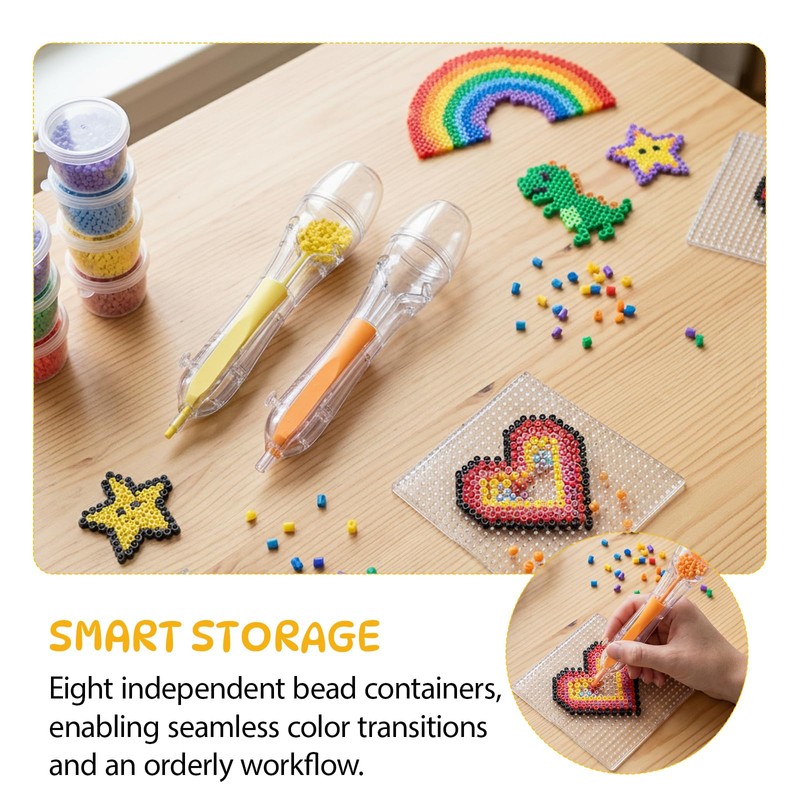 10PCS Perler Bead Pen Set, 2Pcs 2.6mm Fuse Bead Pen