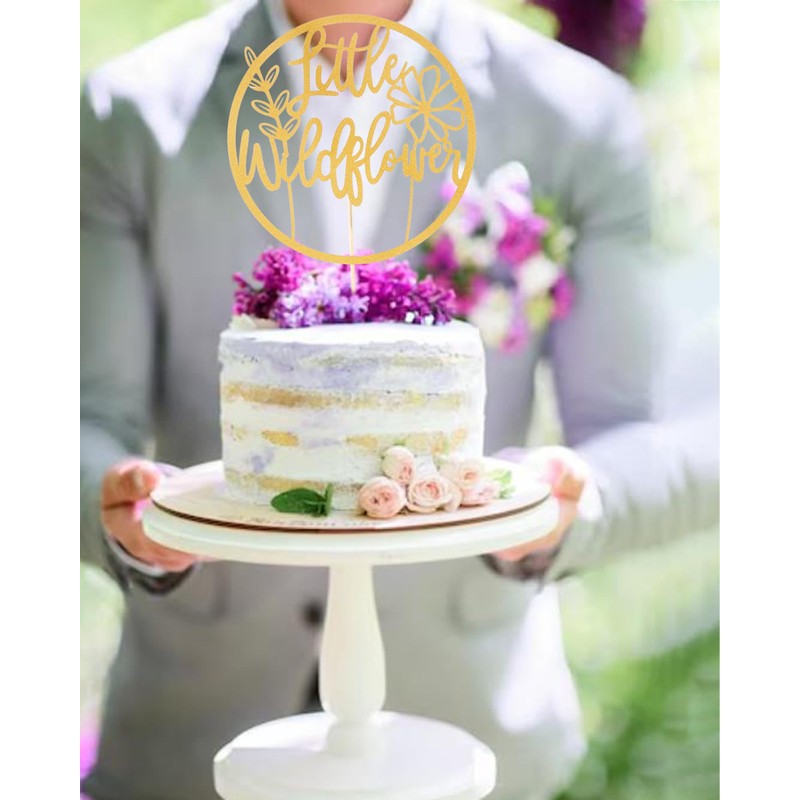Decoración bohemia para tartas de flores silvestres – Decoración para