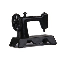 International Miniatures Dollhouse Miniature Portable Old Fashioned Sewing Machine