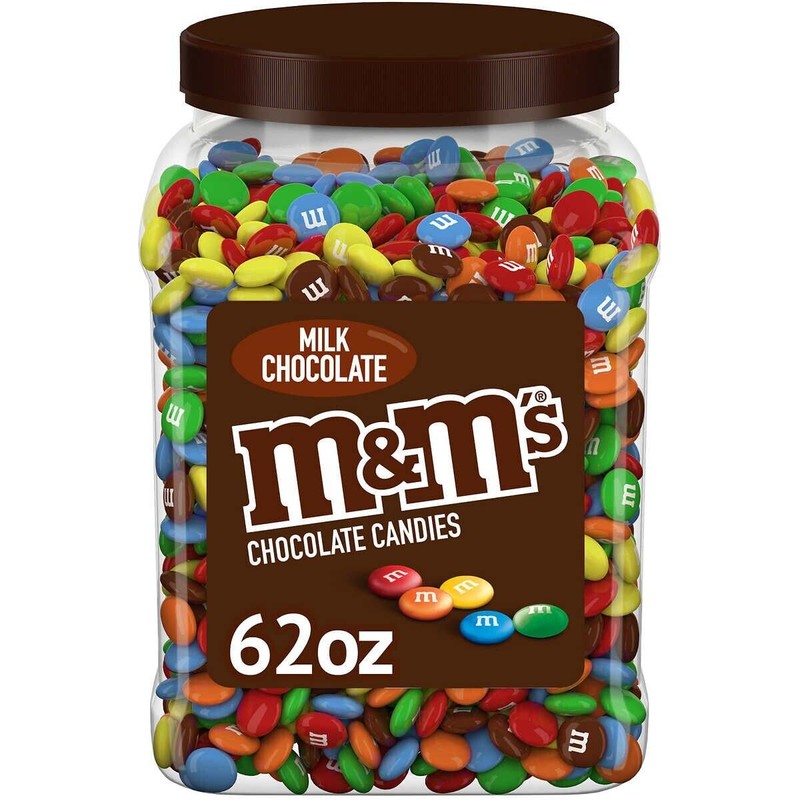 M&M'S Milk Chocolate Candy Bulk Jar (62 oz.) - Colorful
