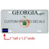 215 Decals 6 MINI 1 x 1.5" Thin Blue Line