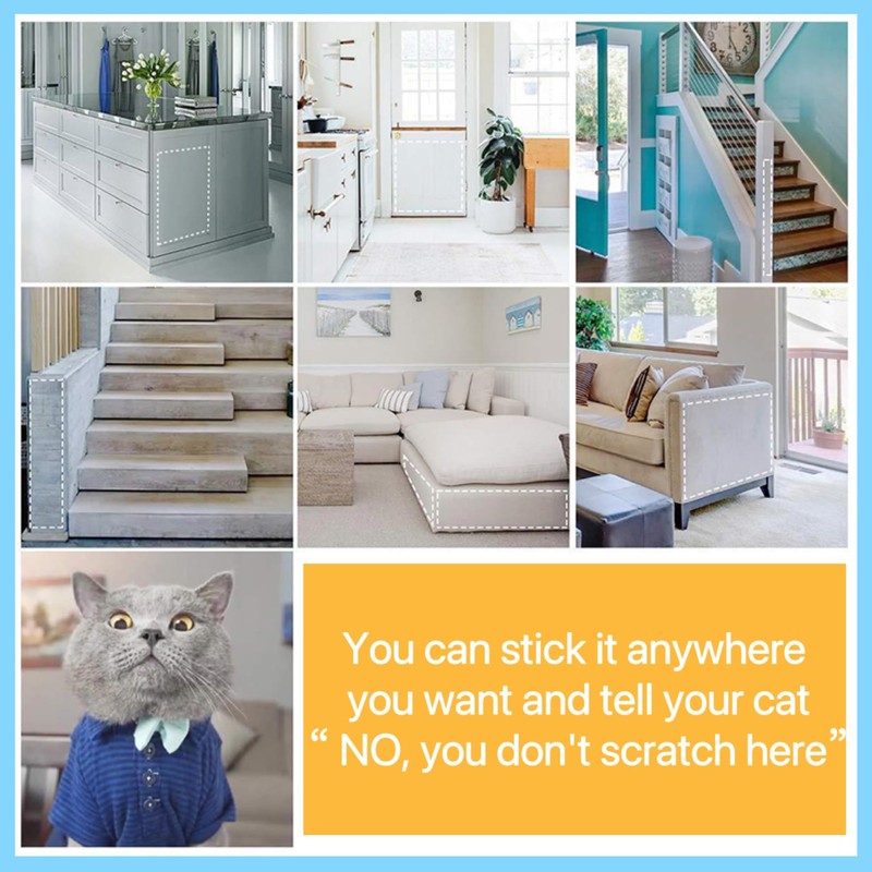 Cat Scratch Furniture Protector: Cat Anti Scratch Tape - Door