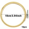 16 Pcs Round Bamboo Embroidery Hoop Circle Cross Stitch Hoop