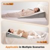 Vekkia 34" Extra-Long Wedge Pillow, Back & Arm Support, Bed
