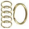Split Key Rings Brass 16mm Round Flat Key Chains Key