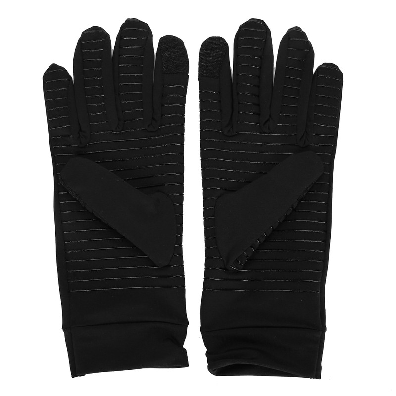 1 Pair of Copper Compression Arthritis Gloves Touches Screen Full
