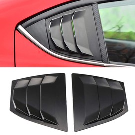 YUZHONGTIAN 2014-2018 for Mazda 3 M3 Axela Window Scoop Louvers Cover ABS 2PCS (Matte Black)