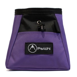 Psychi OG Chalk Bucket Bag with Storage Pockets and Carry Strap For Rock Climbing Bouldering Gym (Berry Purple)