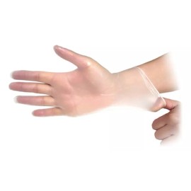 HiCuiLi Guantes Vinil/vinilo Transparente 10 Cajas Talla Chica