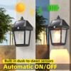 DERAYSION Solar Porch Lights Outdoor, 9 Inch Solar Wall Lanterns