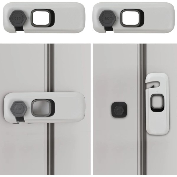 Branded 2Pack Child Proof Refrigerator Lock,Fridge Locks for Kids with