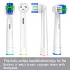 Replacement Toothbrush Heads Compatible with Oral-B Braun, 8 Pcs Precision