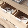 BOOLSFMAM 6 Pack Finger Edge Pull Furniture Drawer Handles Bright