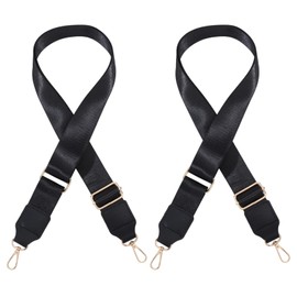 GLOBLELAND 2 Pcs 59.5In Bags Canvas Shoulder Bag Strap Wide Replacement Adjustable Bag Strap Gold Hardware Shoulder Strap for Shoulder Bag Handbag Purse