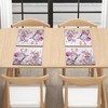 BIGCARJOB Hummingbird Flower Placemat Set of 6 Spring Floral Birds