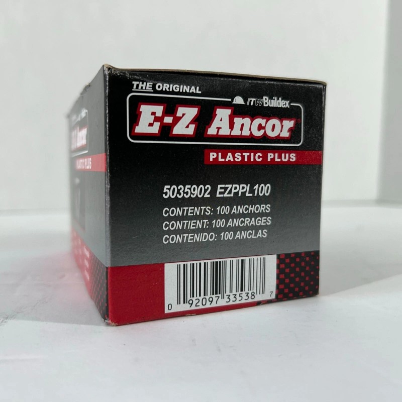 E-Z Ancor Twist-N-Lock Self-Drilling Nylon Drywall Anchor THE ORIGINAL 100