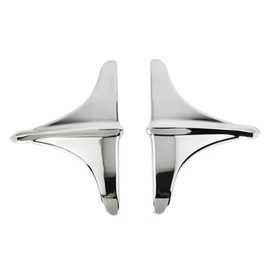 HDBUBALUS Motorcycle Rear Fender Accents Leading Front Edge Trim Fit for Harley Tri-Glide Ultra Classics 2009-2022 FLHXXX Street Glide Trikes 2010-2011 Chrome