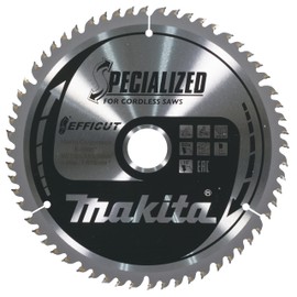 Makita E-08903 EFFICUT Circular Saw Blade Diameter 216 x 2.0 x 30 mm, 60 Teeth, 10° Tooth Angle, for Clean and Fast Cutting in Wood, for Cordless Cap and Mitre Saws