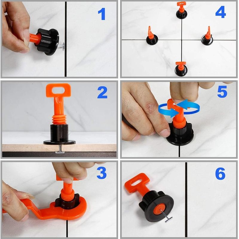 Tile Leveling System Kit with 100 count Tile Leveler &