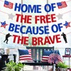Home of the Free Because of the Brave Banner Memorial
