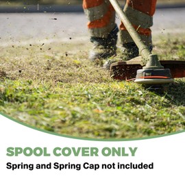 Envanptaz 4 Pack X472000070 Speed Feed 400 Trimmer Head Replacement Spool Cover for SRM-225, SRM-230, PAS-225 Trimmer Heads, Weed Eater Cap (Black)