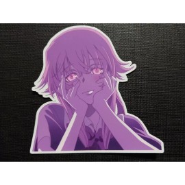 Yuno Gasai Future Diary Yandere Eyes Glossy Sticker Anime Waterproof!