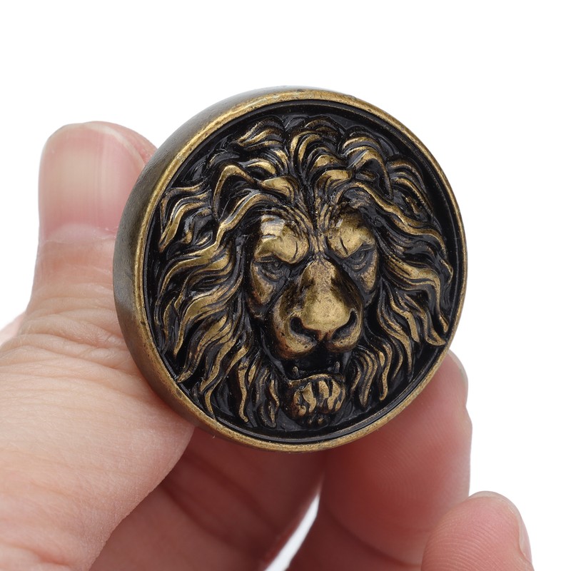 4Set Lion Head Zinc Alloy Cabinet Door Handle Modern Antique