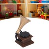Dollhouse Phonograph 1:12 Scale Resin Alloy Vintage Style Exquisite Details