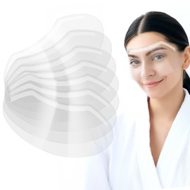 simarro Pack of 100 Disposable Shower Face Eye Protection, Plastic Transparent Face Protection, Soft Visor, Shower Visor, Face Protection for Hair Colouring, Eye Protection, Microblading Makeup