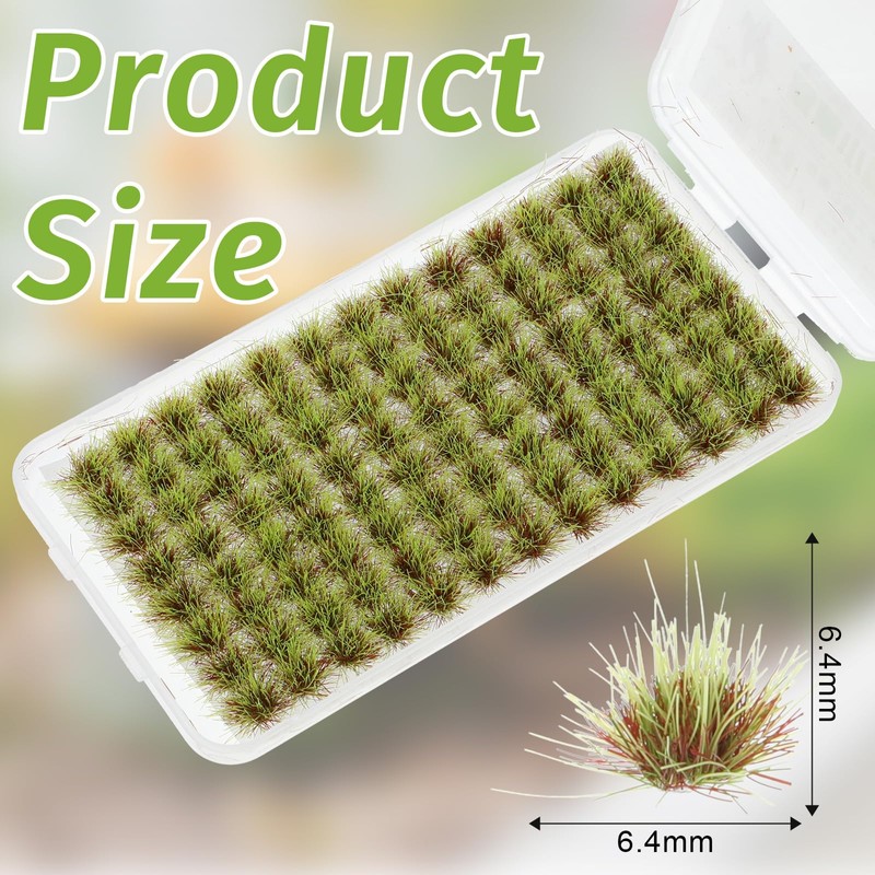 KALIONE 208 PCS Static Grass Tuft Model - 2 Style