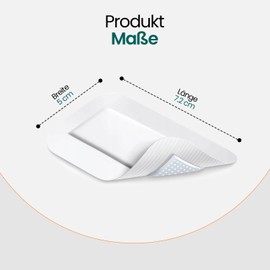 Sterile Wound Dressing 7.2 x 5 cm - Highly Absorbent, Hypoallergenic, Breathable, Sterile, Individually Wrapped for Optimal Hygiene and Safety, Ideal for Smaller Cuts, Abrasions and Post-Operative