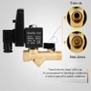 Drain Valve, G1/2 DN15 Automatic Electronic Timed Drain Valve for