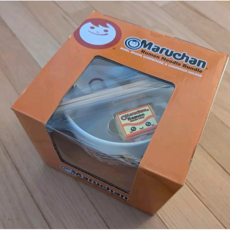 Mad Engine Maruchan Ramen Noodle Bowl Bundle W/ Wooden Chopsticks/Spoon