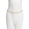 Clataly Boho Single Layer Crystal Tassel Waist Chain Beach Bikini