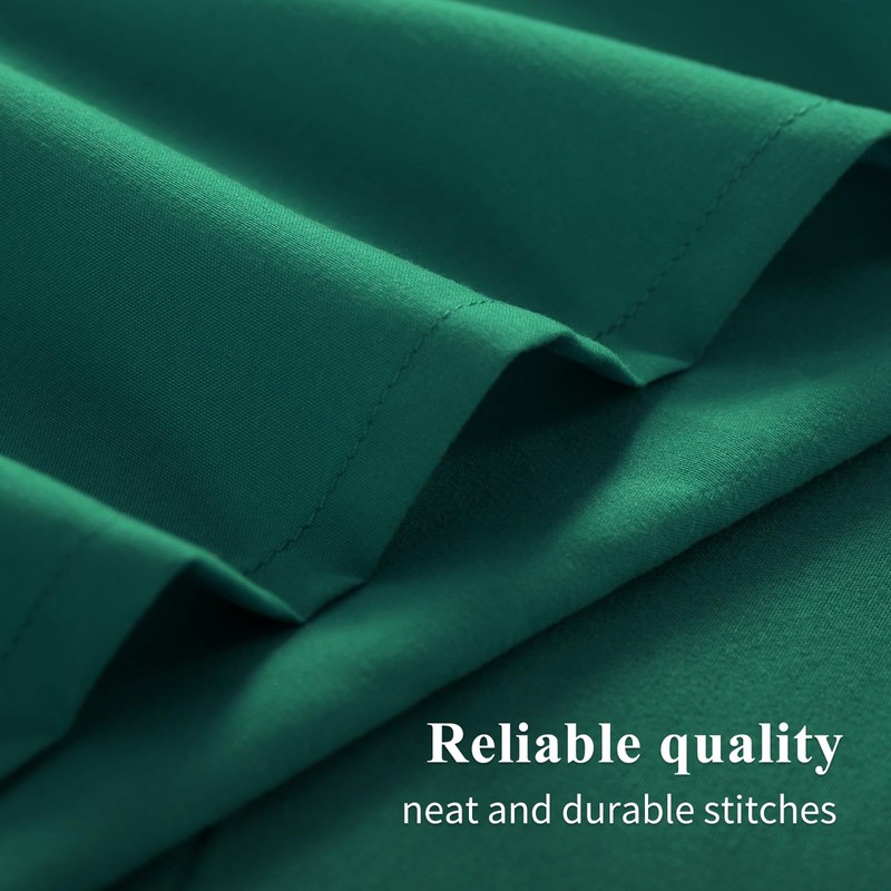 Aisbo Housewife Pillowcases 2 Pack - Dark Green Standard Pillow