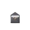 Bonaventura Envelope Card Case Shrink Leather, charcoal gray