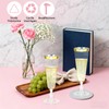 CONEHOY 220 Pcs Champagne Flutes Cups 5 Oz Gold Disposable