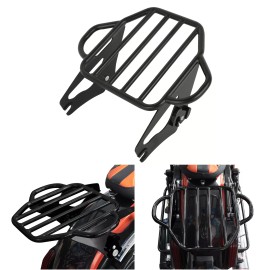 TCMT Black Detachable 2-Up Luggage Rack Fit For Harley Street Glide FLHX 2009-2024 22