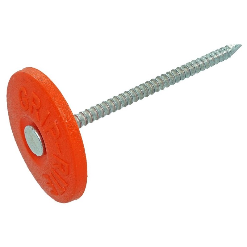 Grip-Rite 2 in. Roofing Vinyl Steel Nail Cap Round 1