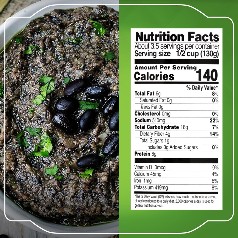 La Sierra Refried Black Beans, Ready-to-Eat Vegetarian Refried Beans, 15.2