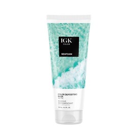 IGK Hair Color Depositing Hair Mask - Color: Seafoam