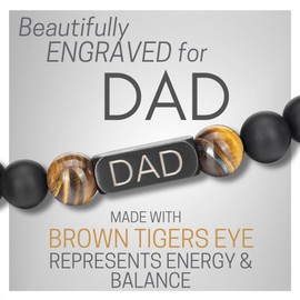 Willis Judd Dad Bracelet Gift For Dad From Daughter Gift For Dad Birthday Tiger Stone