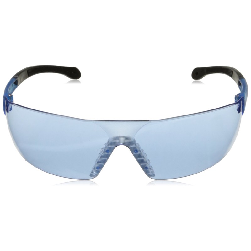 Radians Light Blue Safety Glasses, Scratch-Resistant, Wraparound