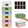 Ruucy 6 Pcs Collapsible Storage Crates, Mini Plastic Crates 15x9.8x5.7cm,