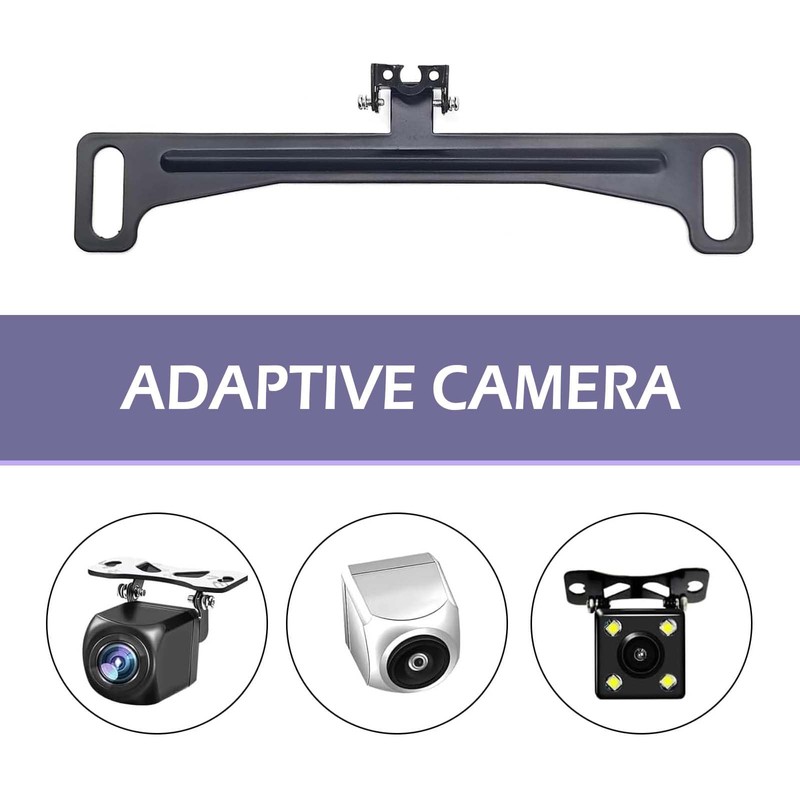 Ferianl Car Rear View Camera License Plate Bracket, Installation Holder