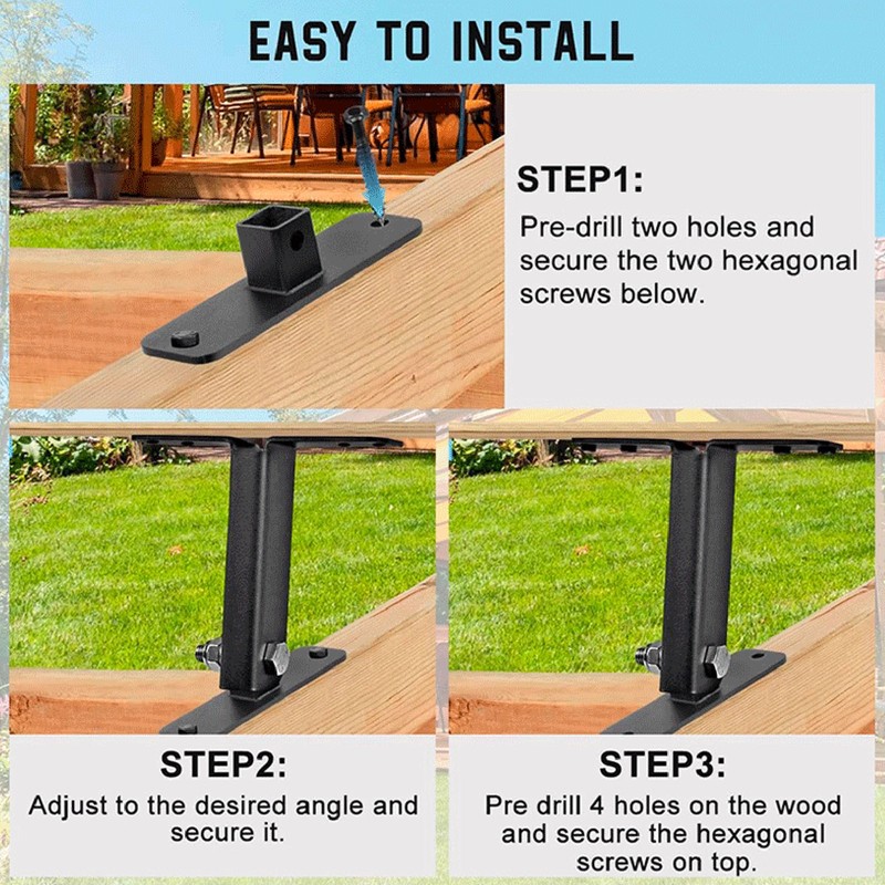 Pergola Roof Riser Stainless Steel Roof Riser Brackets for Patio